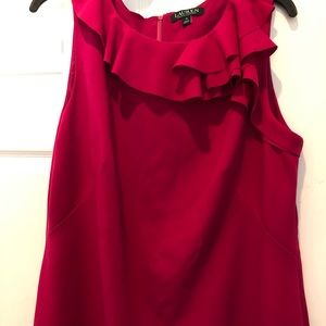 Lauren Ralph Lauren pink dress. Size 18